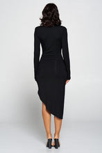 Load image into Gallery viewer, Black High neck dress