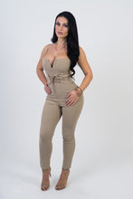 Load image into Gallery viewer, Nude Corset Jumpsuit